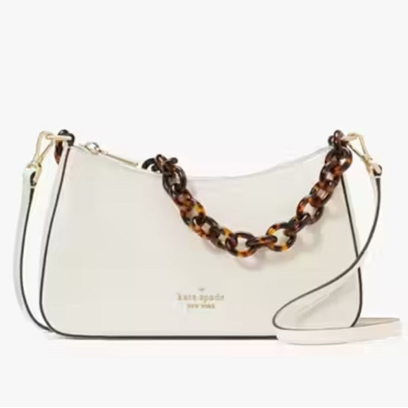 Kate Spade Madison Convertible meringue Crossbody tortoise shell resin c… - Picture 11 of 11